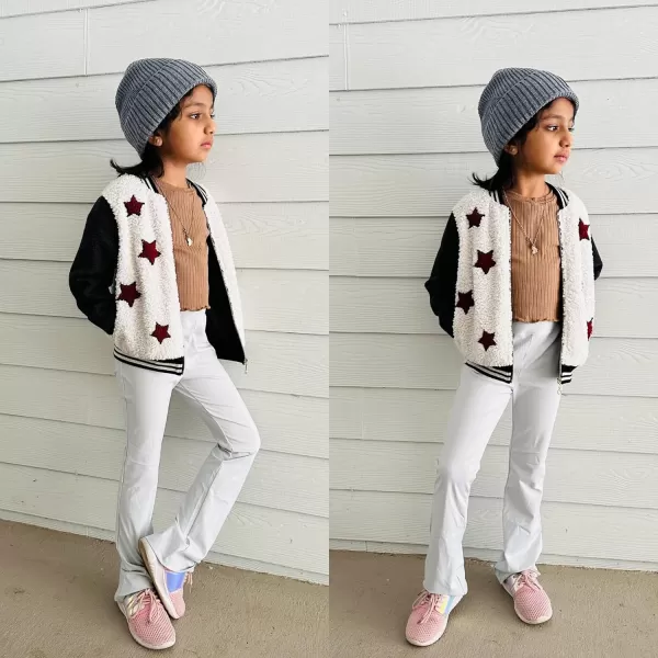 BIG ELEPHANT Girls Flare Leggings, Bootcut Yoga Pants for Kids, High Waisted Bell Bottoms for Dance Workout