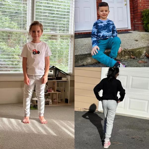 BIG ELEPHANT Kids Sweatpants, Boys Girls Joggers with Pockets &amp; Drawstring for Age 3-16 Years