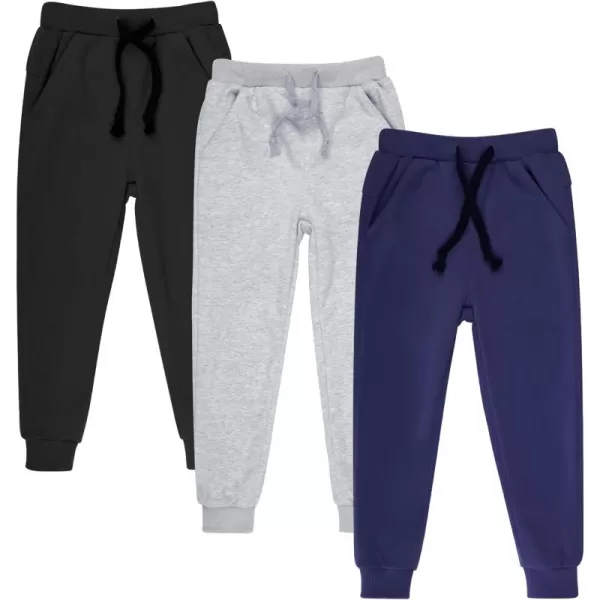 BIG ELEPHANT Kids Sweatpants, Boys Girls Joggers with Pockets &amp; Drawstring for Age 3-16 Years