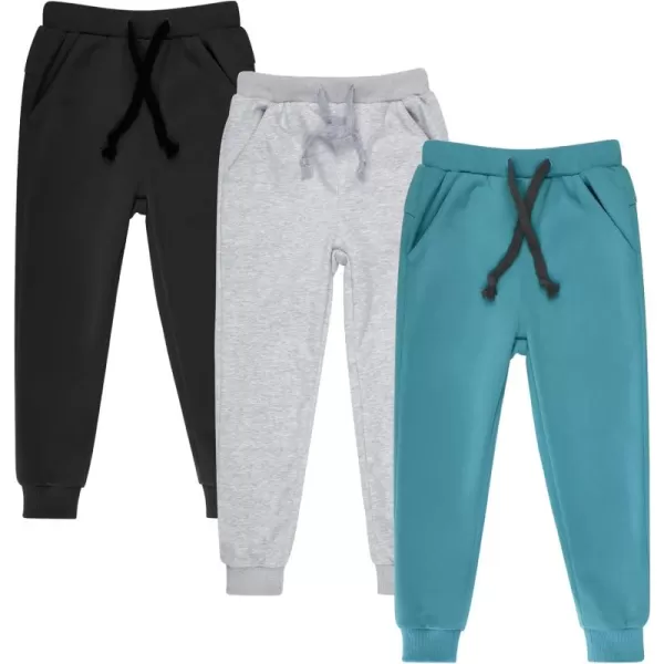 BIG ELEPHANT Kids Sweatpants, Boys Girls Joggers with Pockets &amp; Drawstring for Age 3-16 Years