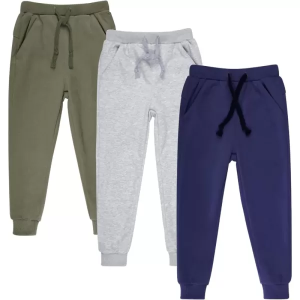 BIG ELEPHANT Kids Sweatpants, Boys Girls Joggers with Pockets &amp; Drawstring for Age 3-16 Years