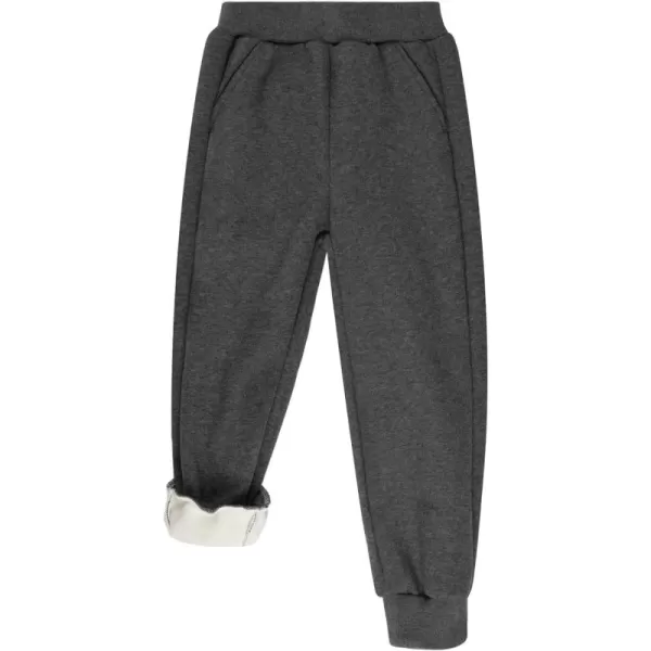 BIG ELEPHANT Winter Jogger Pants for Boys Girls, Kids Fleece Lined Sweatpants