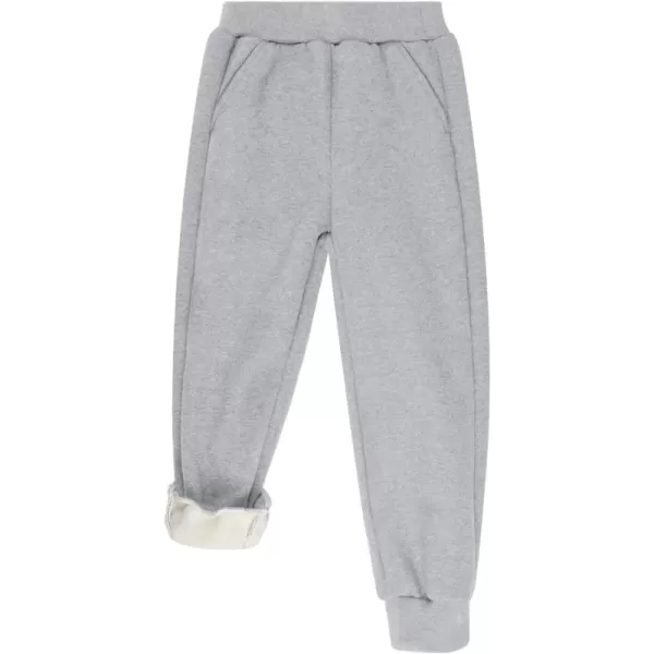 BIG ELEPHANT Winter Jogger Pants for Boys Girls, Kids Fleece Lined Sweatpants