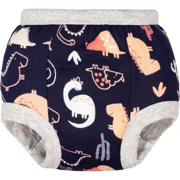 BIG ELEPHANT 4 Pack Potty Training Pants for Babay Boys and Girls, Cotton Reusable Training Underwear