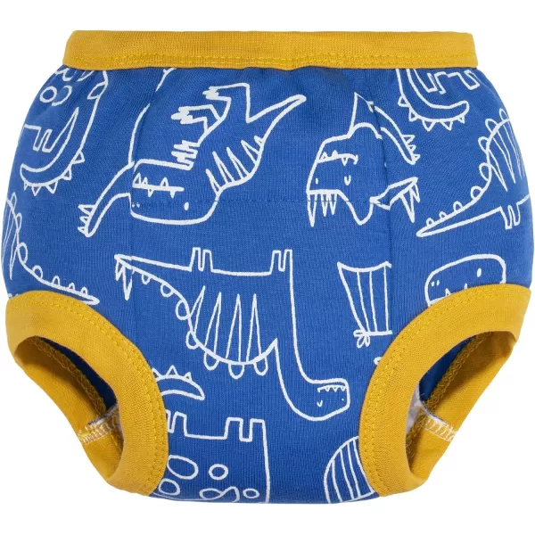 BIG ELEPHANT 4 Pack Potty Training Underwear, 100% Cotton Reusable Training Pants for Toddler