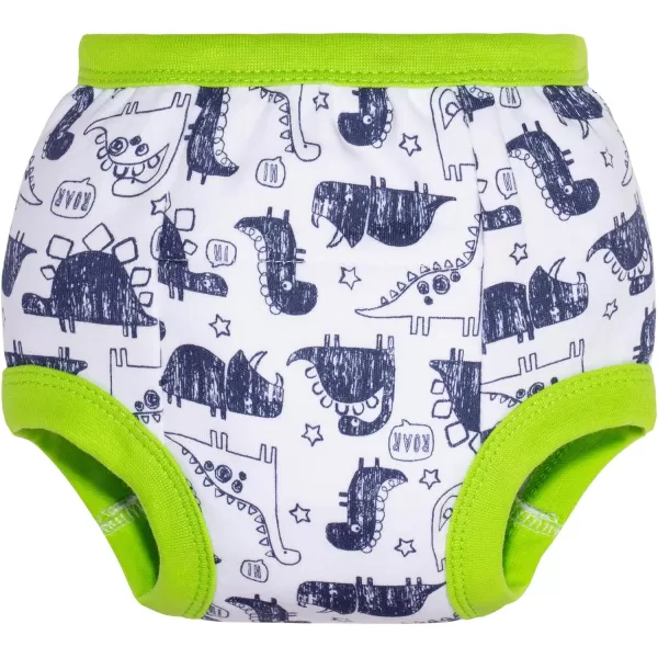 BIG ELEPHANT 4 Pack Potty Training Underwear, 100% Cotton Reusable Training Pants for Toddler