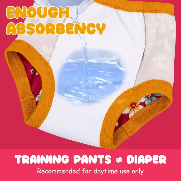 BIG ELEPHANT Potty Training Pants for Baby Boys' and Girl' 100% Cotton Waterproof Training Underwear