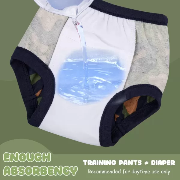 BIG ELEPHANT Potty Training Pants for Baby Boys' and Girl' 100% Cotton Waterproof Training Underwear