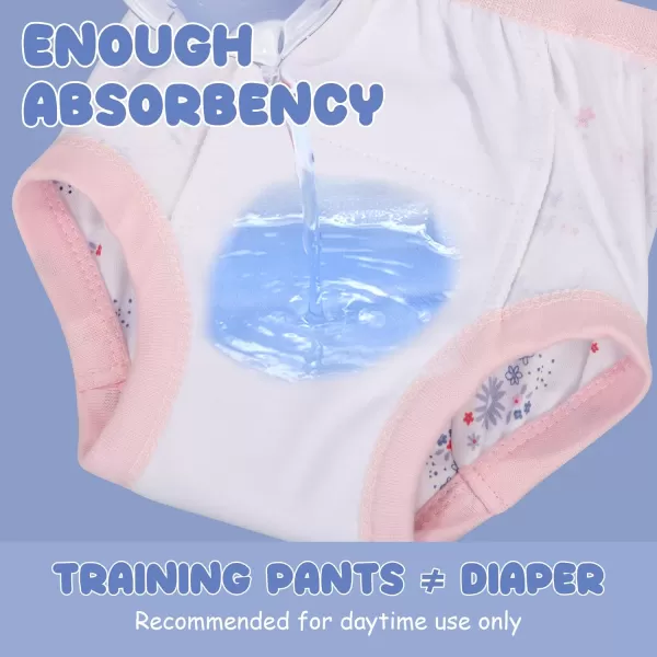 BIG ELEPHANT Potty Training Pants for Baby Boys' and Girl' 100% Cotton Waterproof Training Underwear