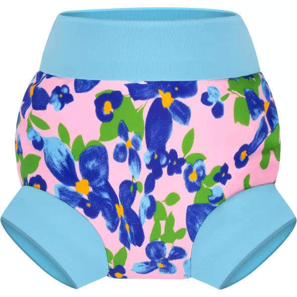 BIG ELEPHANT Swim Diapers - 3 Pieces of Reusable and Adjustable Baby Swimming Diapers for Girls , 2T