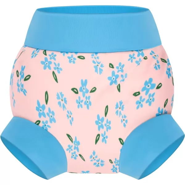 BIG ELEPHANT Swim Diapers - 3 Pieces of Reusable and Adjustable Baby Swimming Diapers for Girls , 2T