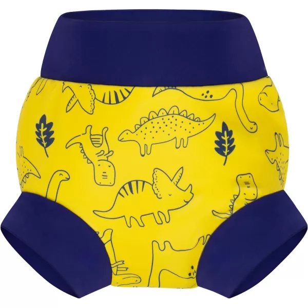 BIG ELEPHANT Swim Diapers - 3 Pieces of Reusable and Adjustable Baby Swimming Diapers for Girls , 2T