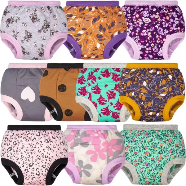 BIG ELEPHANT Baby Girls Training Underwear for Toddler Cotton Training Pants Soft and Absorbent 12 Months-5T