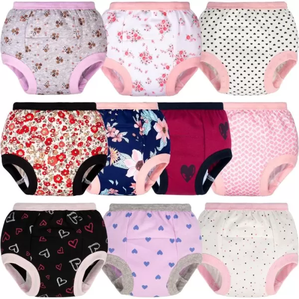 BIG ELEPHANT Baby Girls Training Underwear for Toddler Cotton Training Pants Soft and Absorbent 12 Months-5T