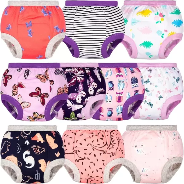 BIG ELEPHANT Baby Girls Training Underwear for Toddler Cotton Training Pants Soft and Absorbent 12 Months-5T