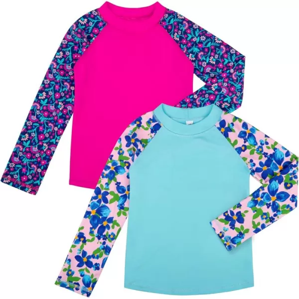 BIG ELEPHANT Kids Rash Guard Swim Shirt UPF 50+ Long Sleeve Rashguard Swimwear Surf Tops Sun Protection for Boys Girls