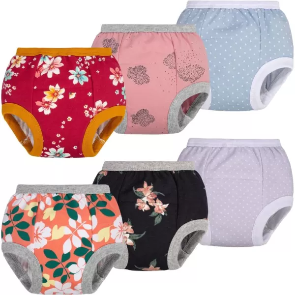 BIG ELEPHANT Potty Training Pants for Baby Boys' and Girl' 100% Cotton Waterproof Training Underwear