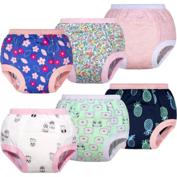 BIG ELEPHANT Potty Training Pants for Baby Boys' and Girl' 100% Cotton Waterproof Training Underwear