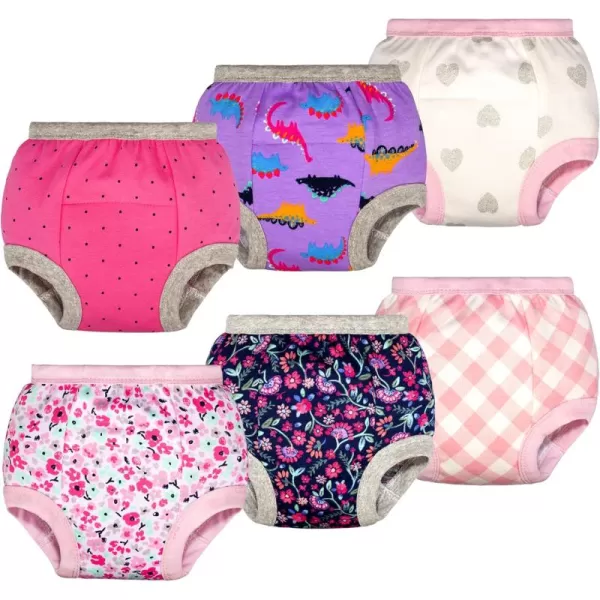 BIG ELEPHANT Potty Training Pants for Baby Boys' and Girl' 100% Cotton Waterproof Training Underwear