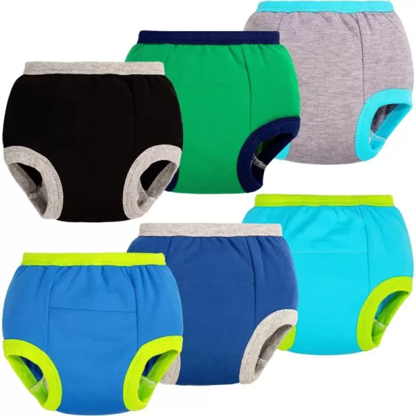 BIG ELEPHANT Toddler Training Pants, Soft Cotton Absorbent Training Underwear for Baby Boys &amp; Girls