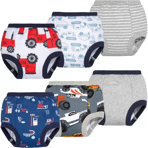 BIG ELEPHANT Toddler Training Pants, Soft Cotton Absorbent Training Underwear for Baby Boys &amp; Girls