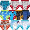 imageBIG ELEPHANT 10Pack Baby Potty Training Underwear Soft 100 Cotton Absorbent Training Pants for Boys ampamp Girls Ages 12M10YBlue  Red