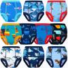 imageBIG ELEPHANT 10Packs Training Underwear Absorbent Toddler Potty Trained Pants for Boys and Girls 12 Months  9 YearsBlue Shark