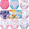 imageBIG ELEPHANT 10Packs Training Underwear Absorbent Toddler Potty Trained Pants for Boys and Girls 12 Months  9 YearsPink Flowers