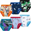 imageBIG ELEPHANT 6Pack Potty Training Pants  100 Cotton Absorbent Toddler Underwear for Boys and Girls 12M10YGreen Dinosaur