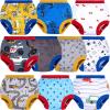 imageBIG ELEPHANT Potty Training Underwear  10 Pack 100 Cotton Absorbent Unisex Toddler Pee Pants for Boys GirlsYellow  Blue