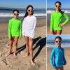 imageBIG ELEPHANT 3 Pack Kids Rash Guard Swim Shirt UPF 50 Long Sleeve Rashguard Swimwear Surf Tops Sun Protection for Boys GirlsNeon GreenGreenWhite