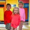 imageBIG ELEPHANT 3 Pack Kids Rash Guard Swim Shirt UPF 50 Long Sleeve Rashguard Swimwear Surf Tops Sun Protection for Boys GirlsRose RedWhitePink