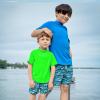 imageBIG ELEPHANT 3 Pack Kids Short Sleeve Rash Guard Shirt UPF 50 Protection Swimwear Quick Dry Swim Tee Youth RashguardEon GreenSky BlueSapphire Blue
