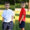 imageBIG ELEPHANT 3 Pack Kids Short Sleeve Rash Guard Shirt UPF 50 Protection Swimwear Quick Dry Swim Tee Youth RashguardNavy BlueRedWhite