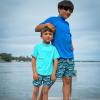 imageBIG ELEPHANT 3 Pack Kids Short Sleeve Rash Guard Shirt UPF 50 Protection Swimwear Quick Dry Swim Tee Youth RashguardNeon GreenGreenWhite