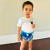 imageBIG ELEPHANT Baby Side Button Training Pants Reusable Snaps on 100 Cotton Training Underwear for Toddler 2 Years  4 YearsGreen 6 Pack