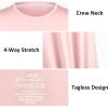 imageBIG ELEPHANT Kids UPF 50 Rash Guard Shirts 3Pack Short Sleeve UV Sun Protection Athletic Tees for Youth Boys GirlsCherry Blossom Pinkpinkred