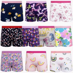 imageBIG ELEPHANT 10 Pack Toddler Girls Underwear Boxer Briefs100 Cotton Super Soft Breathable Panties 3T10YPink