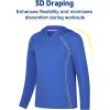 imageBIG ELEPHANT 2 Pack Boys Athletic Hoodie Mesh Moisture Wicking Active Performance Long Sleeve T Shirt Quick Dry Fit PulloverNavy BlueSky Blue