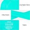 imageBIG ELEPHANT 2 Pack Boys Athletic Hoodie Mesh Moisture Wicking Active Performance Long Sleeve T Shirt Quick Dry Fit PulloverTurquoise GreenSky Blue