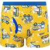 imageBIG ELEPHANT Boys Boxer Briefs 10Pack Toddler 100 Cotton Dinosaur Print Underwear Soft and Breathable Sizes 3T10YYellow Car