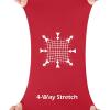 imageBIG ELEPHANT Girls Fleece Lined Flare Leggings High Waisted Athletic Bell Bottom Pants for KidsRed