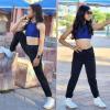 imageBIG ELEPHANT Girls Quick Dry Active Athletic Joggers Kids Pullon Lounge Joggers with PocketBlack