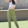 imageBIG ELEPHANT Girls Quick Dry Active Athletic Joggers Kids Pullon Lounge Joggers with PocketGreen