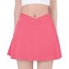imageBIG ELEPHANT Girls Skorts  2in1 Flowy Shorts with Builtin Liner and Pockets Elastic Waist for Sports Dance SchoolBlackDark GrayPeach Pink