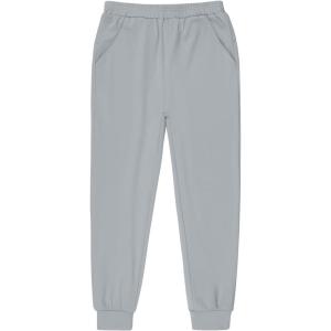 imageBIG ELEPHANT Girls Quick Dry Active Athletic Joggers Kids Pullon Lounge Joggers with PocketGrey