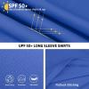 imageBIG ELEPHANT 3 Pack Boys Long Sleeve Rashguard  UPF 50QuickDry Athletic Shirts for Youth Breathable Crew NeckGreenNavy BlueSky Blue