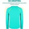 imageBIG ELEPHANT 3 Pack Boys Long Sleeve Rashguard  UPF 50QuickDry Athletic Shirts for Youth Breathable Crew NeckOrangeLight GrayTurquoise Green