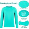 imageBIG ELEPHANT 3 Pack Boys Long Sleeve Rashguard  UPF 50QuickDry Athletic Shirts for Youth Breathable Crew NeckOrangeLight GrayTurquoise Green