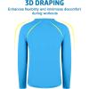 imageBIG ELEPHANT 3 Pack Boys Long Sleeve Rashguard  UPF 50QuickDry Athletic Shirts for Youth Breathable Crew NeckTurquoise GreenSky BlueMist Blue